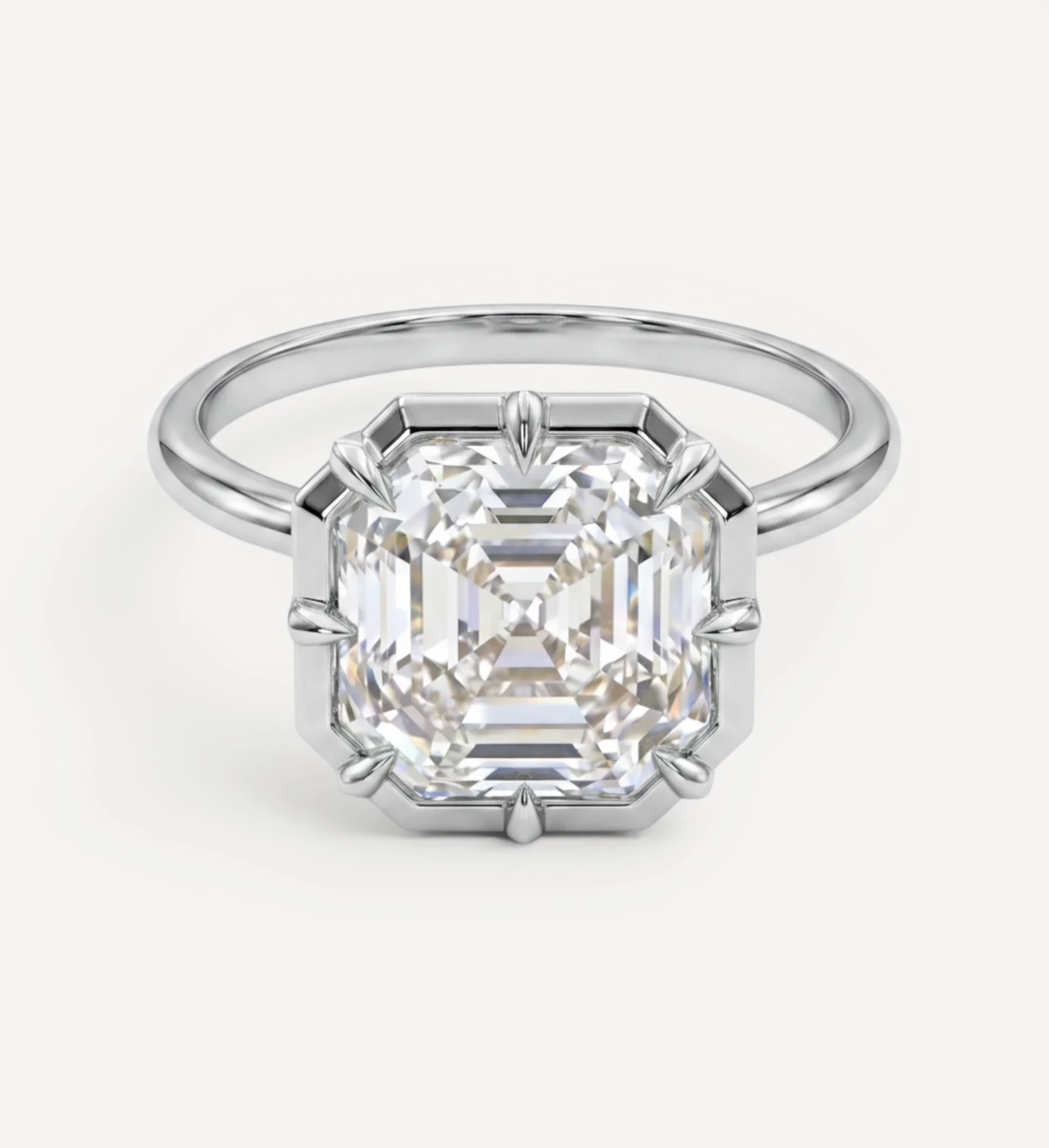 Minerva Solitaire | Asscher Diamond - Image 5