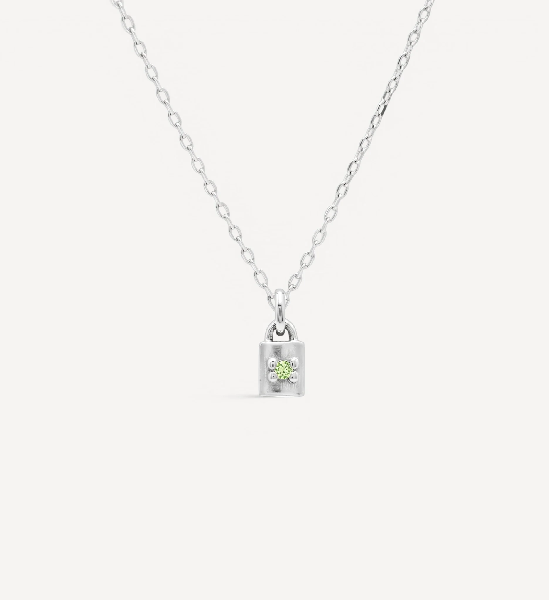Mini Padlock Necklace | birthstone - Image 4