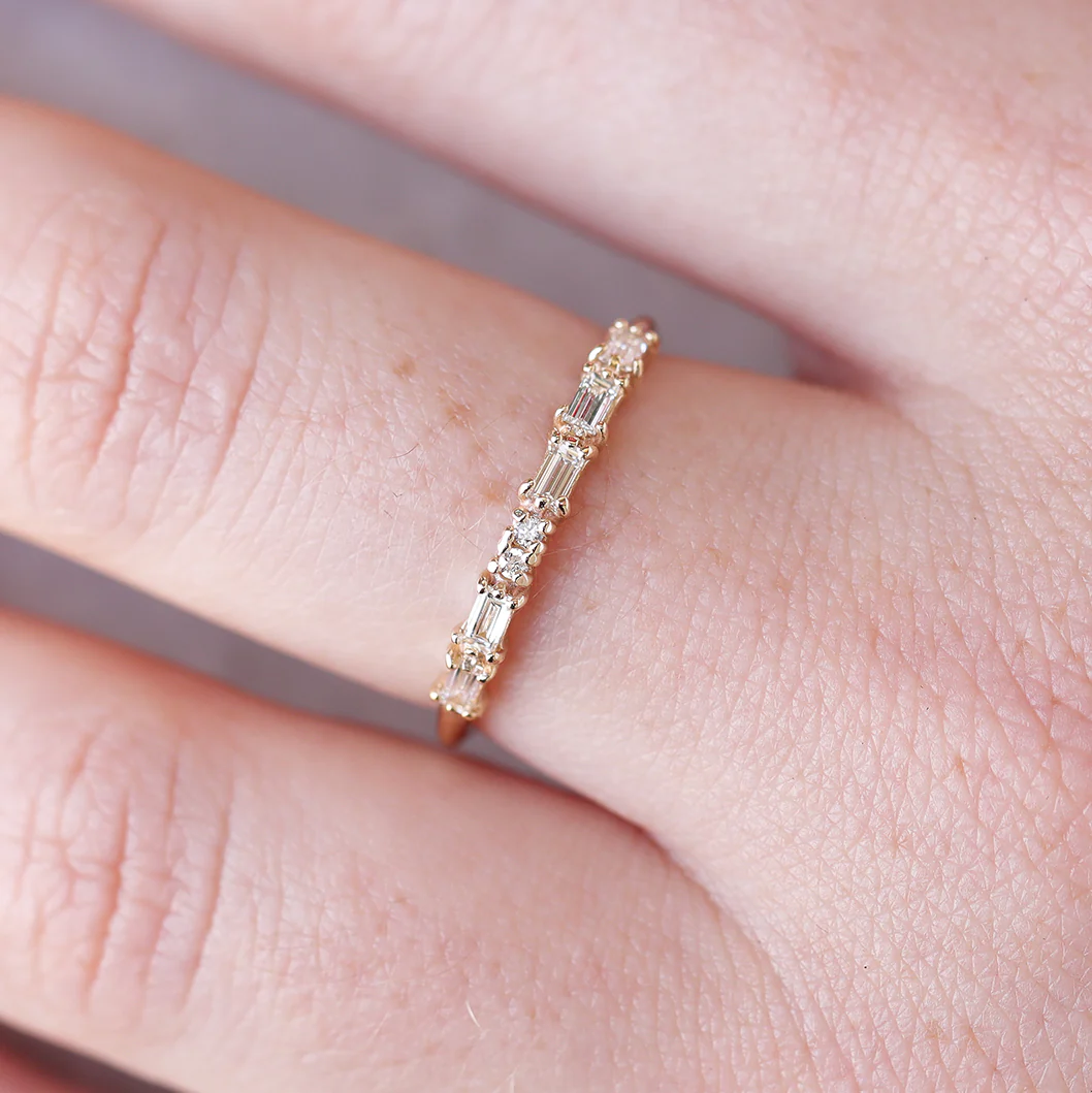 Diamond Morse Code Ring | MUM - Image 3