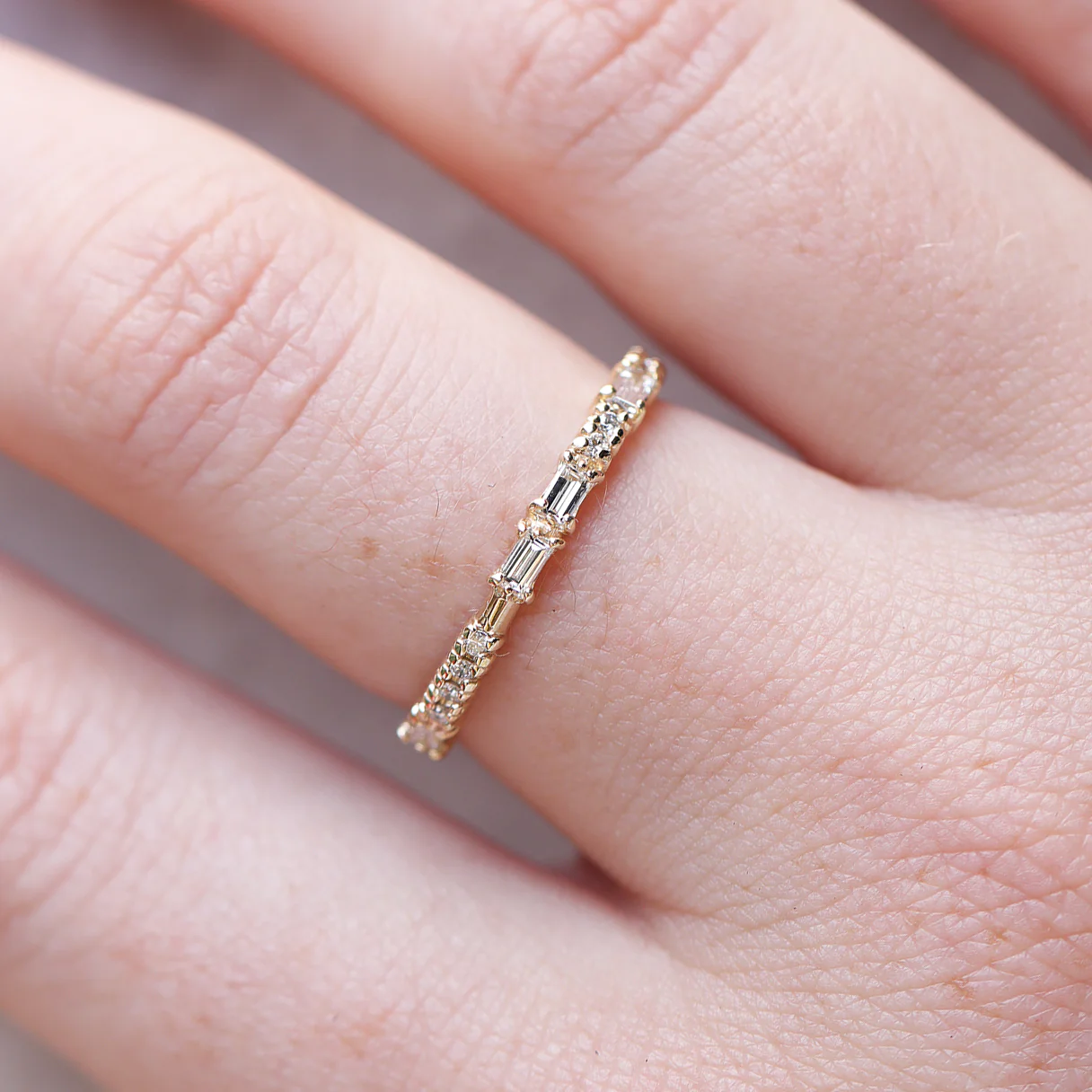 Diamond Morse Code Ring | BE MINE - Image 2