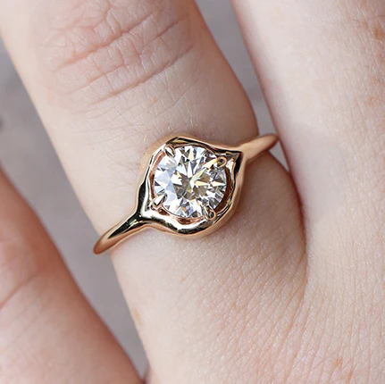 Organic Solitaire | round diamond - Image 2