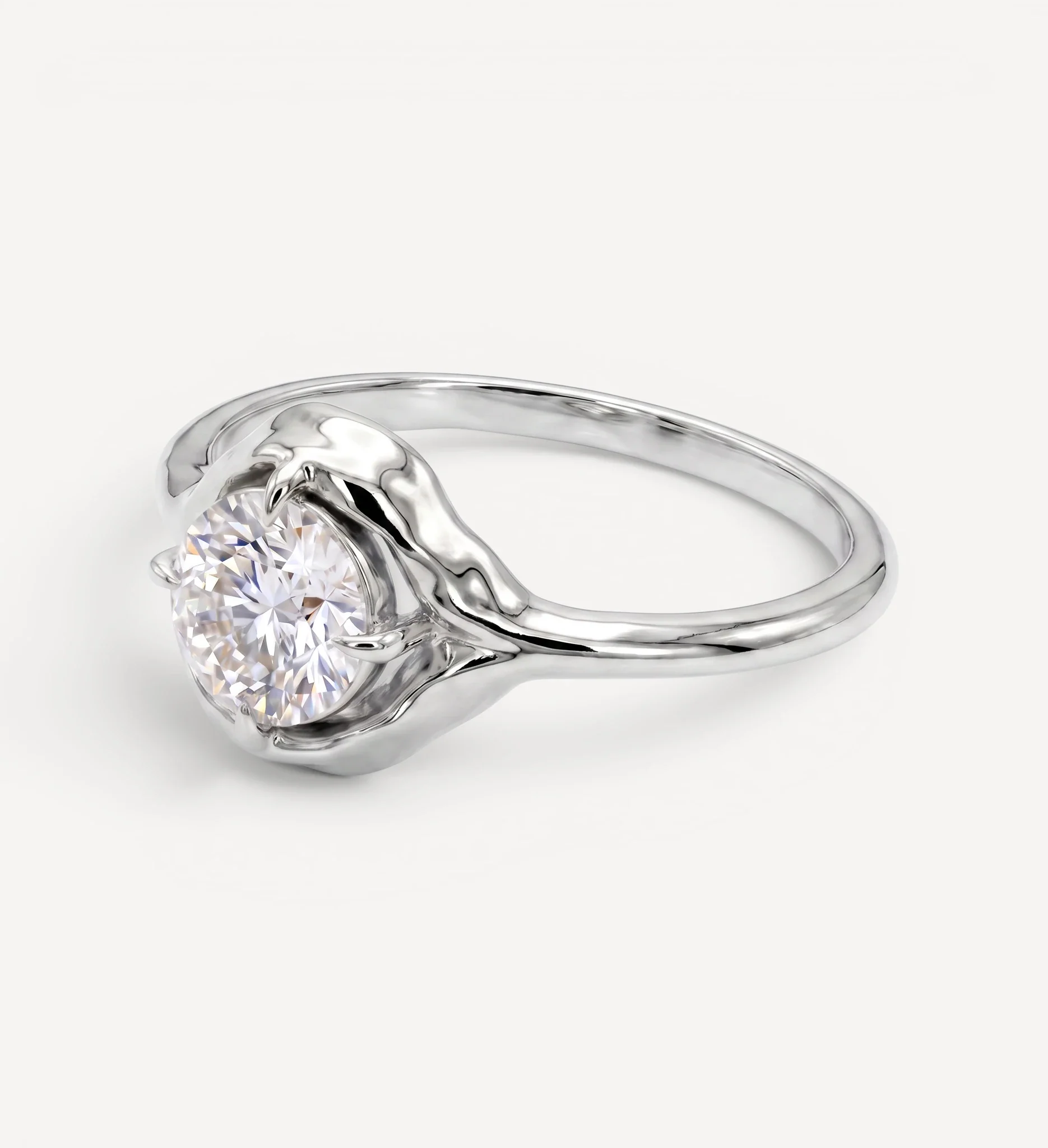 Organic Solitaire | round diamond - Image 6