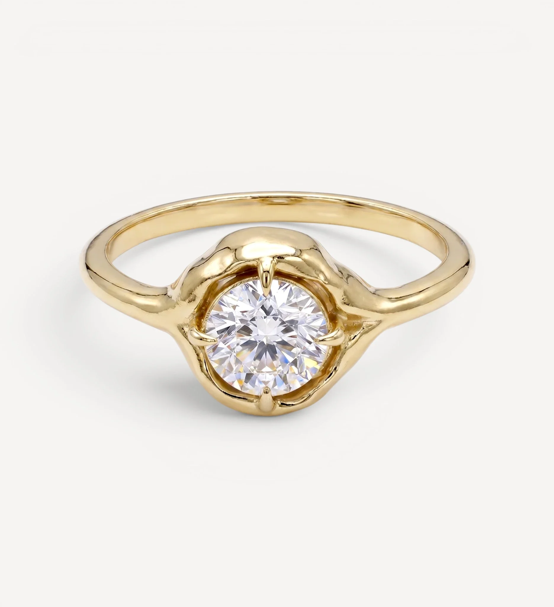 Organic Solitaire | round diamond - Image 8