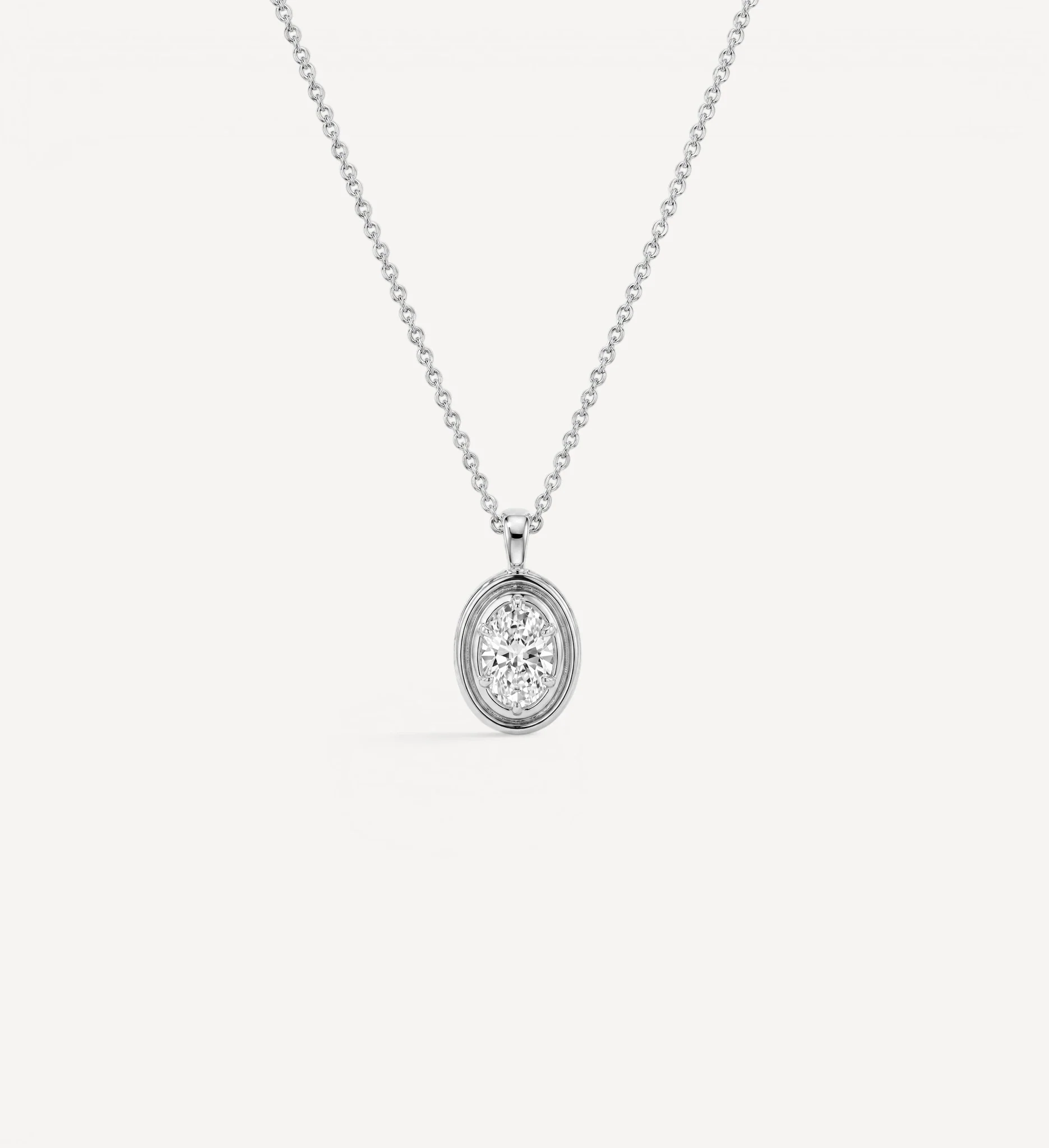 Flow Necklace | Oval Diamond - Image 3