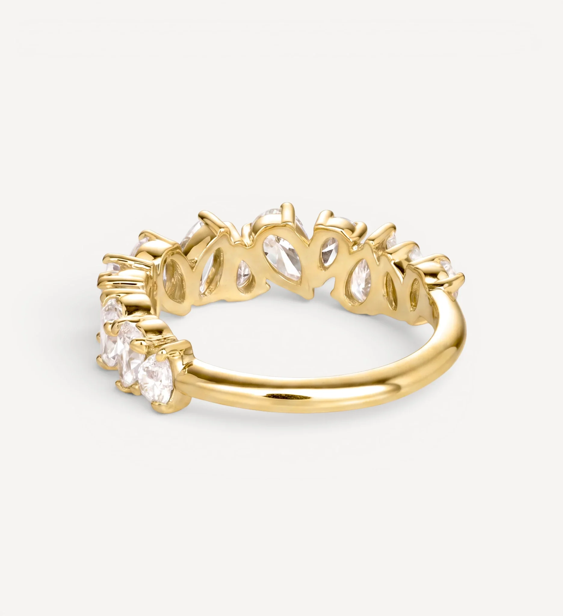 Pear Cluster Eternity ring | diamond - Image 6
