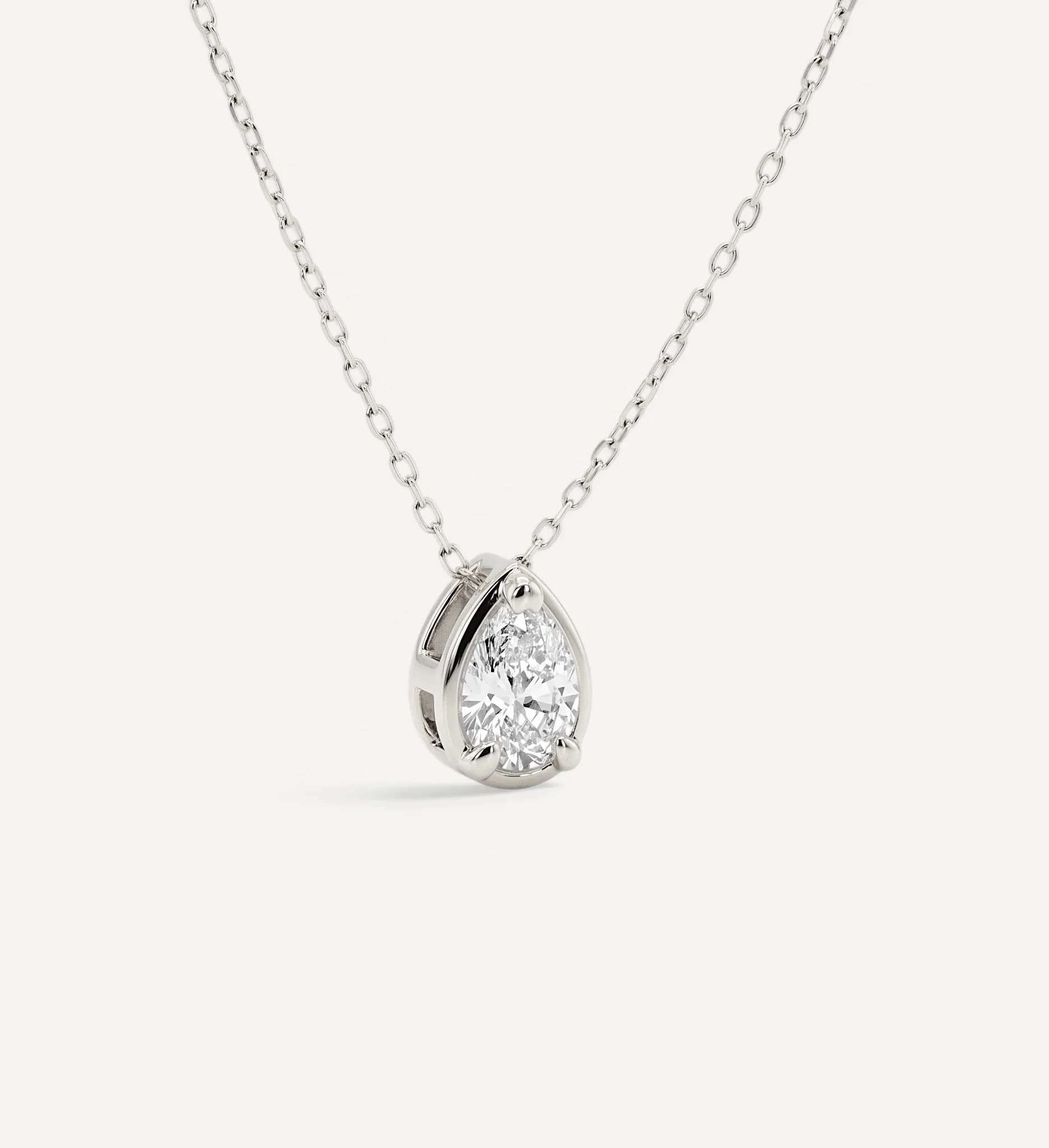 Pear Slider Necklace | Large Diamond - Image 5