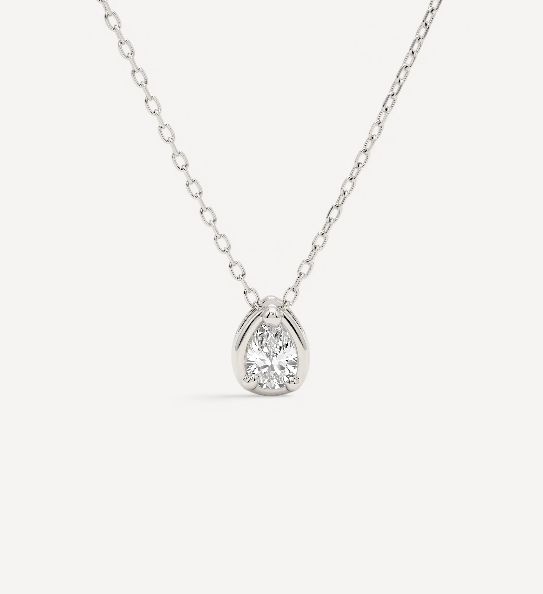 Pear Slider Necklace | Medium Diamond - Image 5