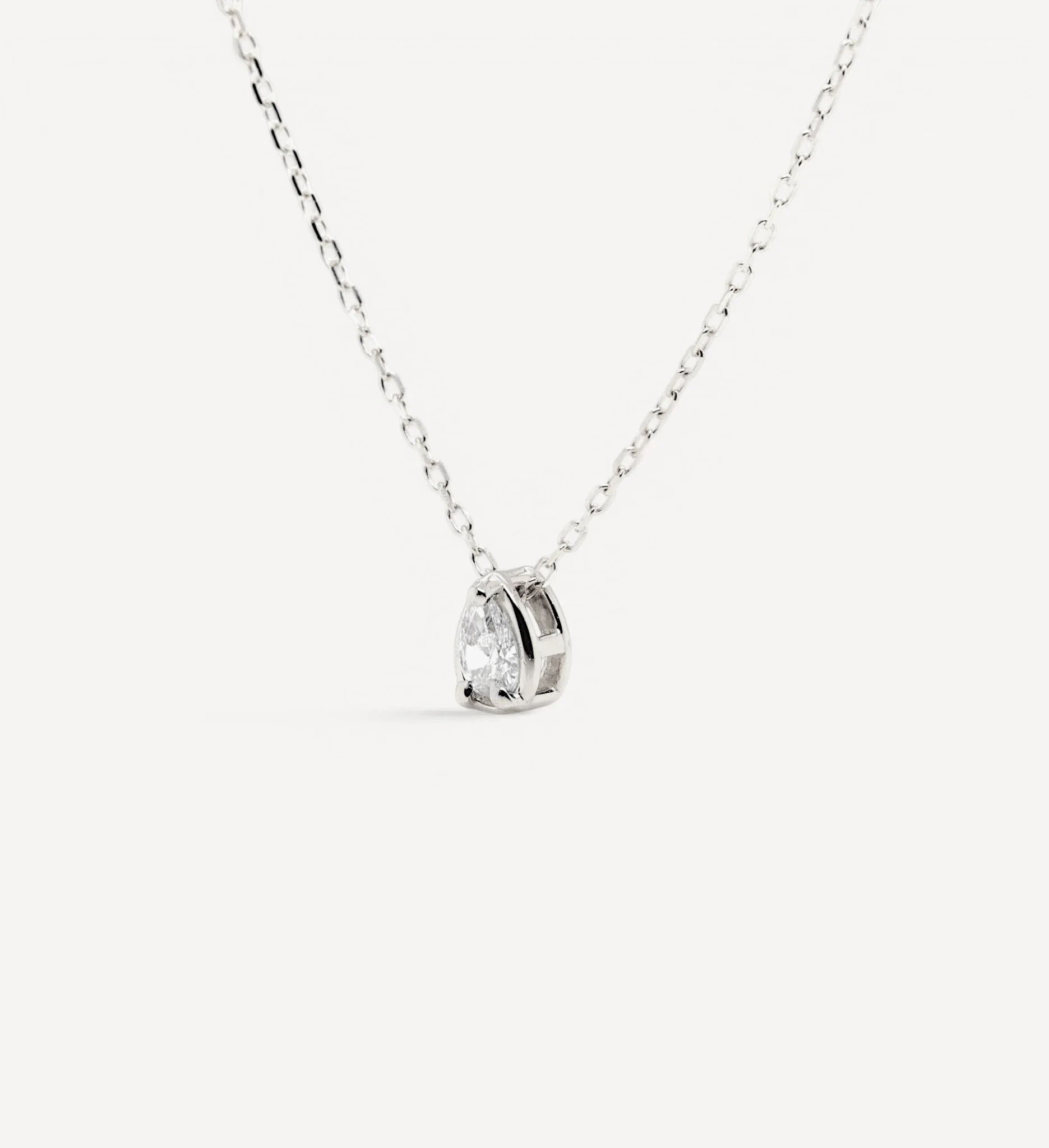 Pear Slider Necklace | Small Diamond - Image 5