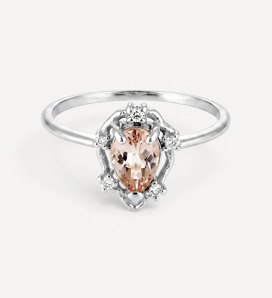 Peone | morganite & diamonds - Image 5