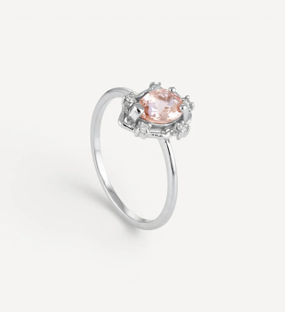 Peone | morganite & diamonds - Image 6
