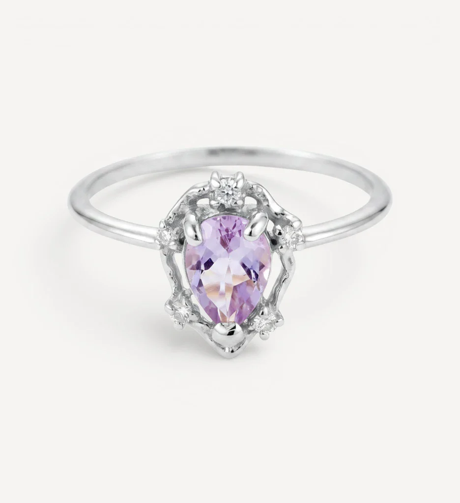 Peone | pink amethyst & diamonds - Image 4