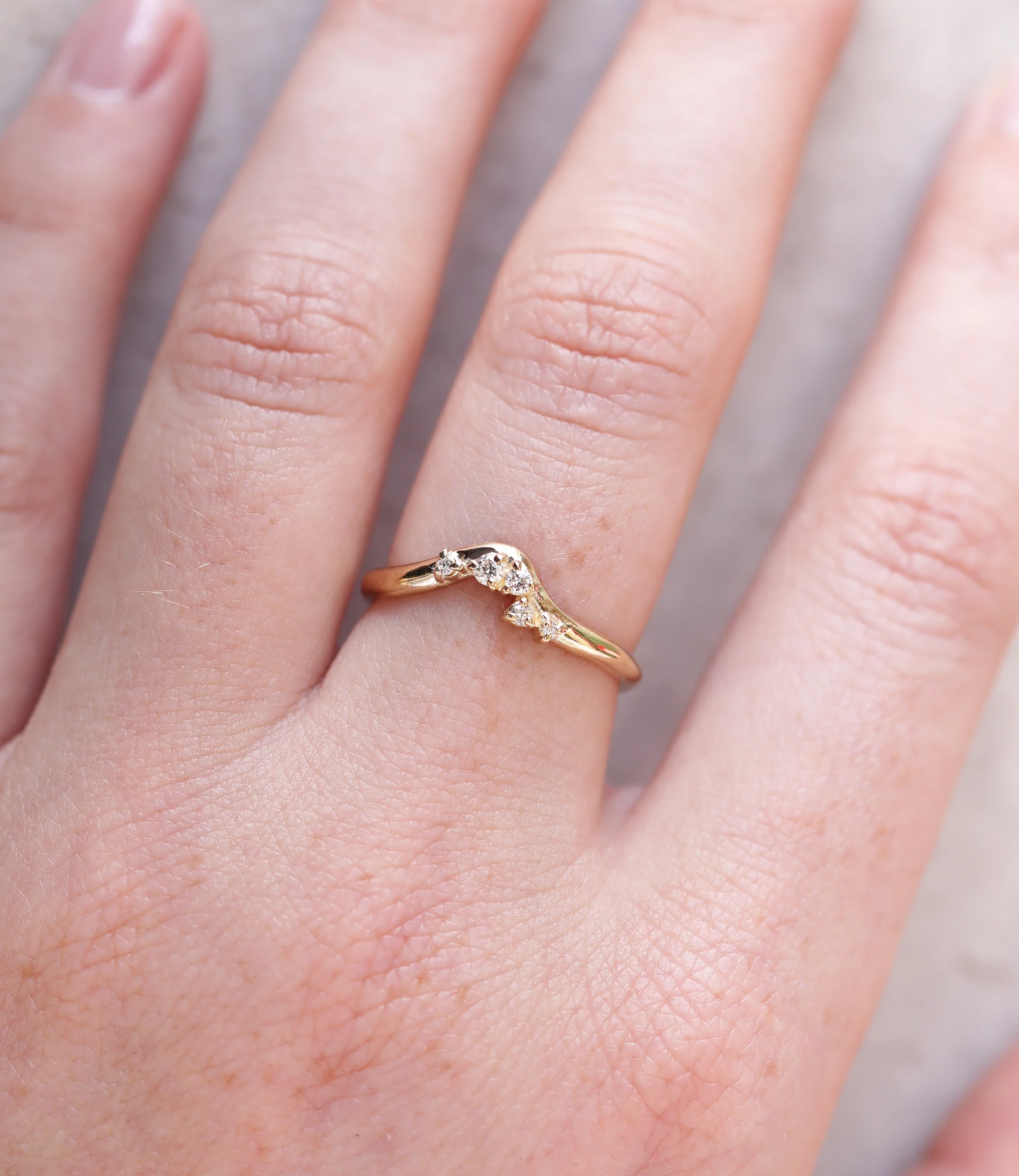 Poe Ring | white diamonds - Image 4