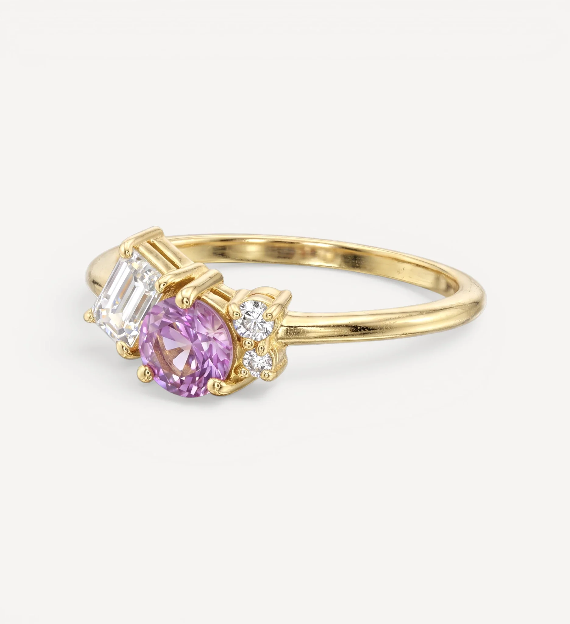 Rosa Cluster Ring | sapphire & diamond - Image 3