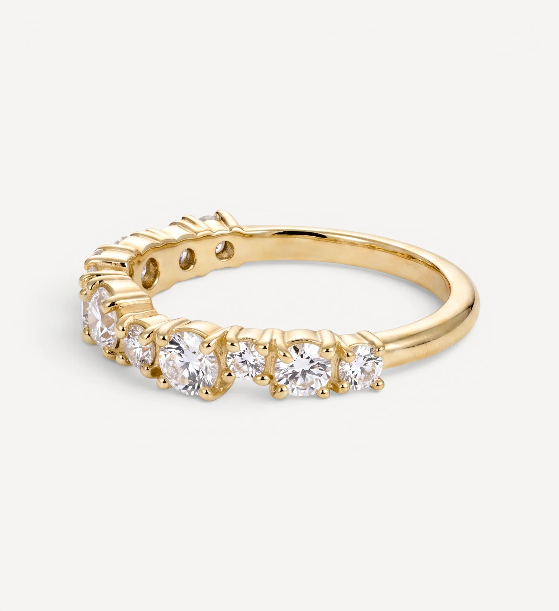 Round Cluster Eternity ring | diamond - Image 3