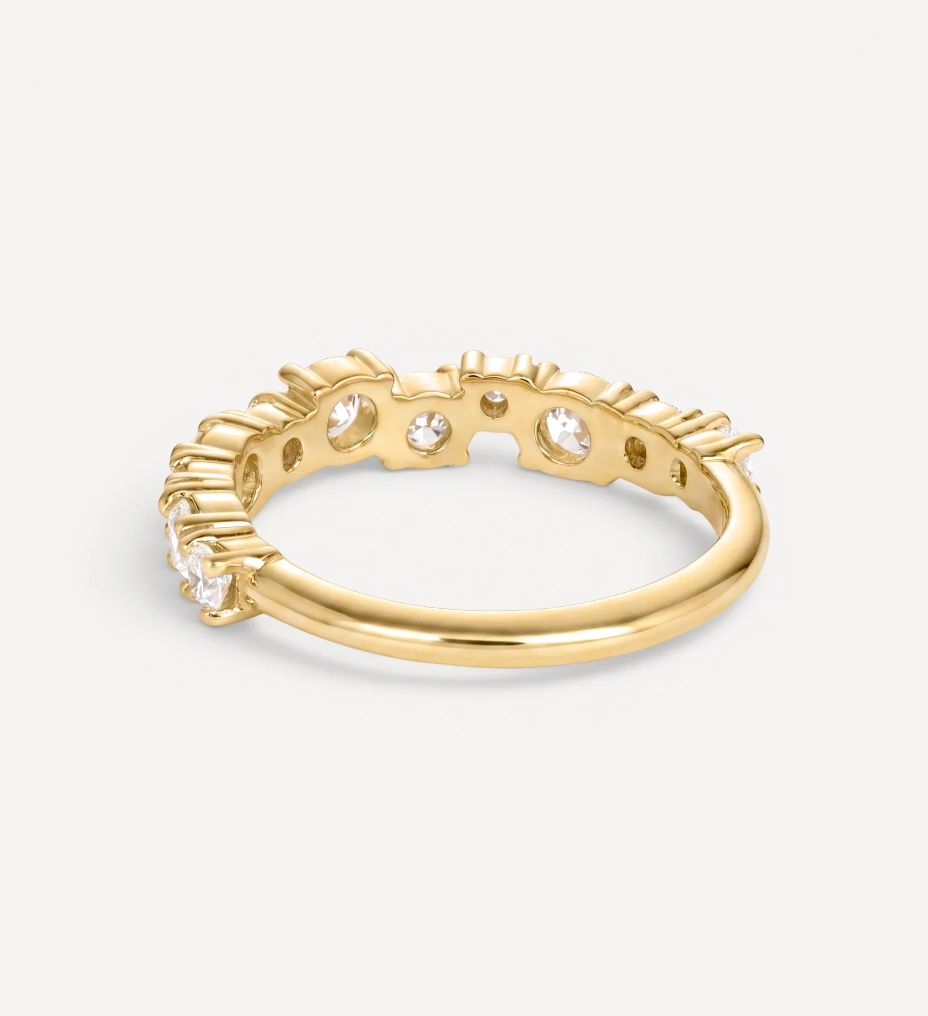 Round Cluster Eternity ring | diamond - Image 4
