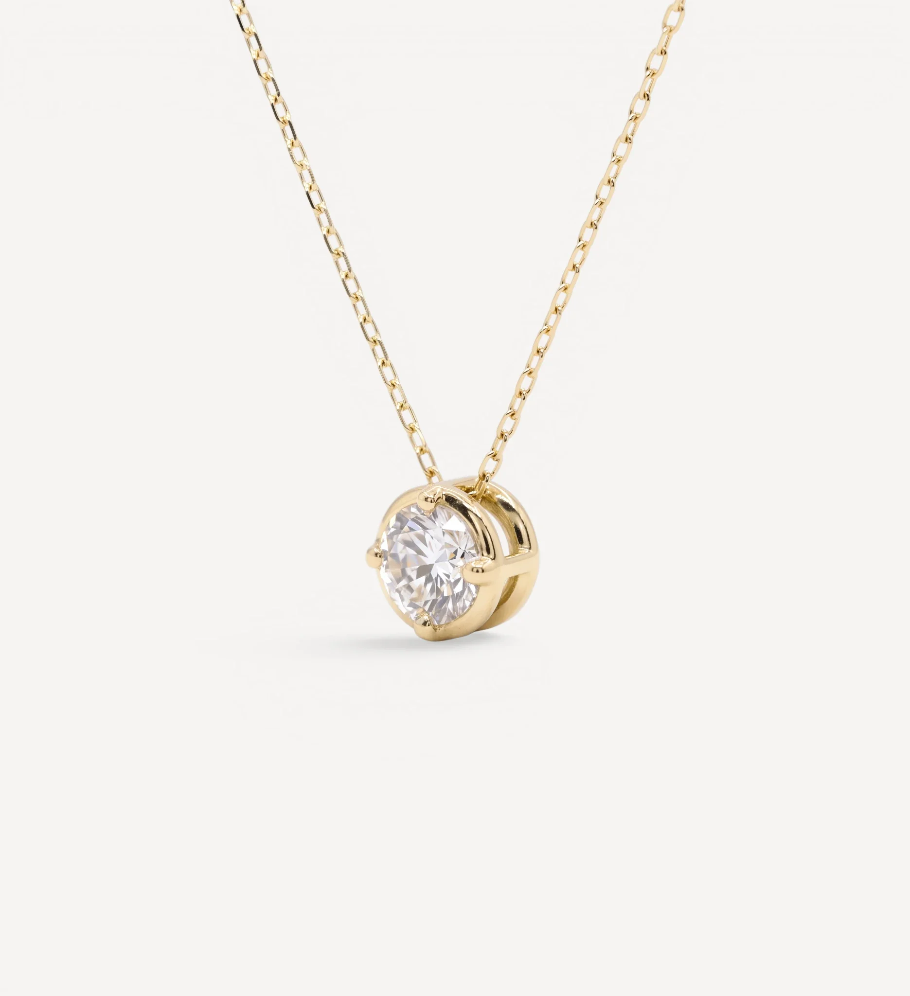 Round Slider Necklace | Large Diamond - Image 4