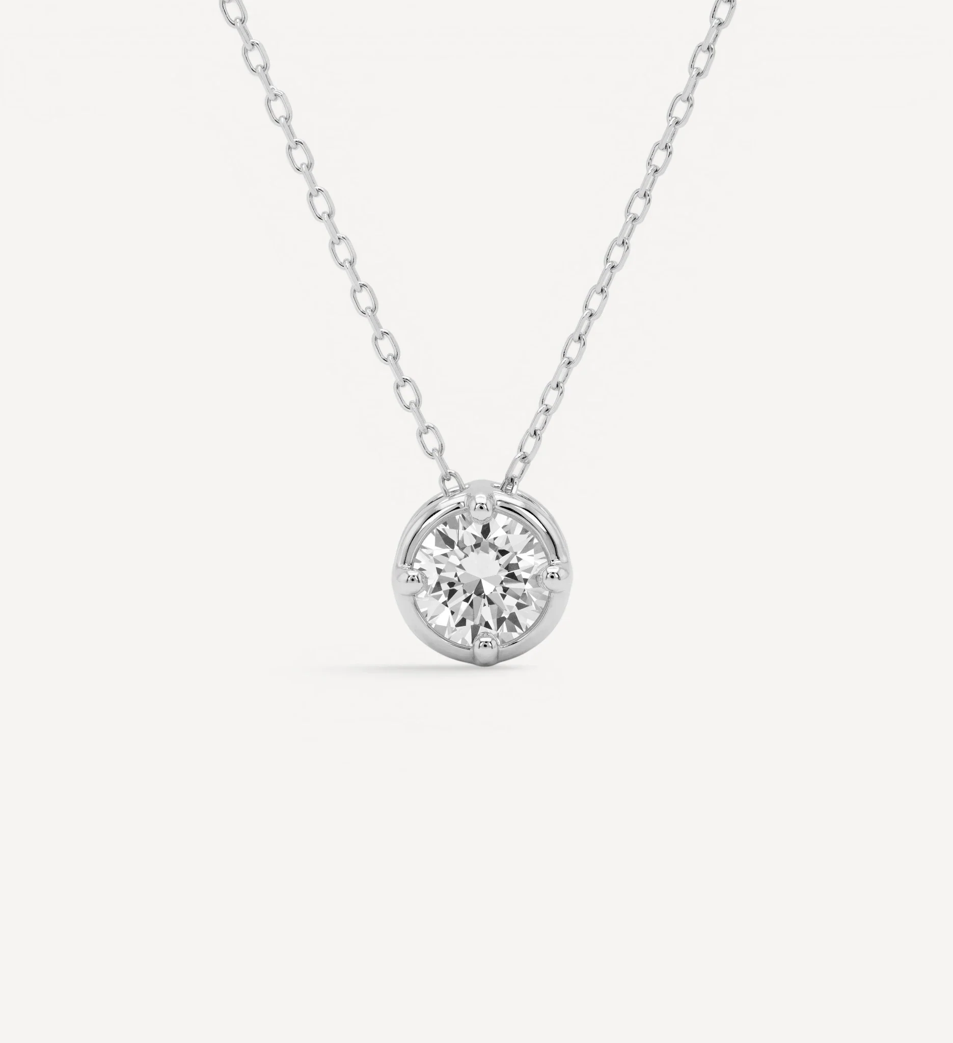 Round Slider Necklace | Large Diamond - Image 5
