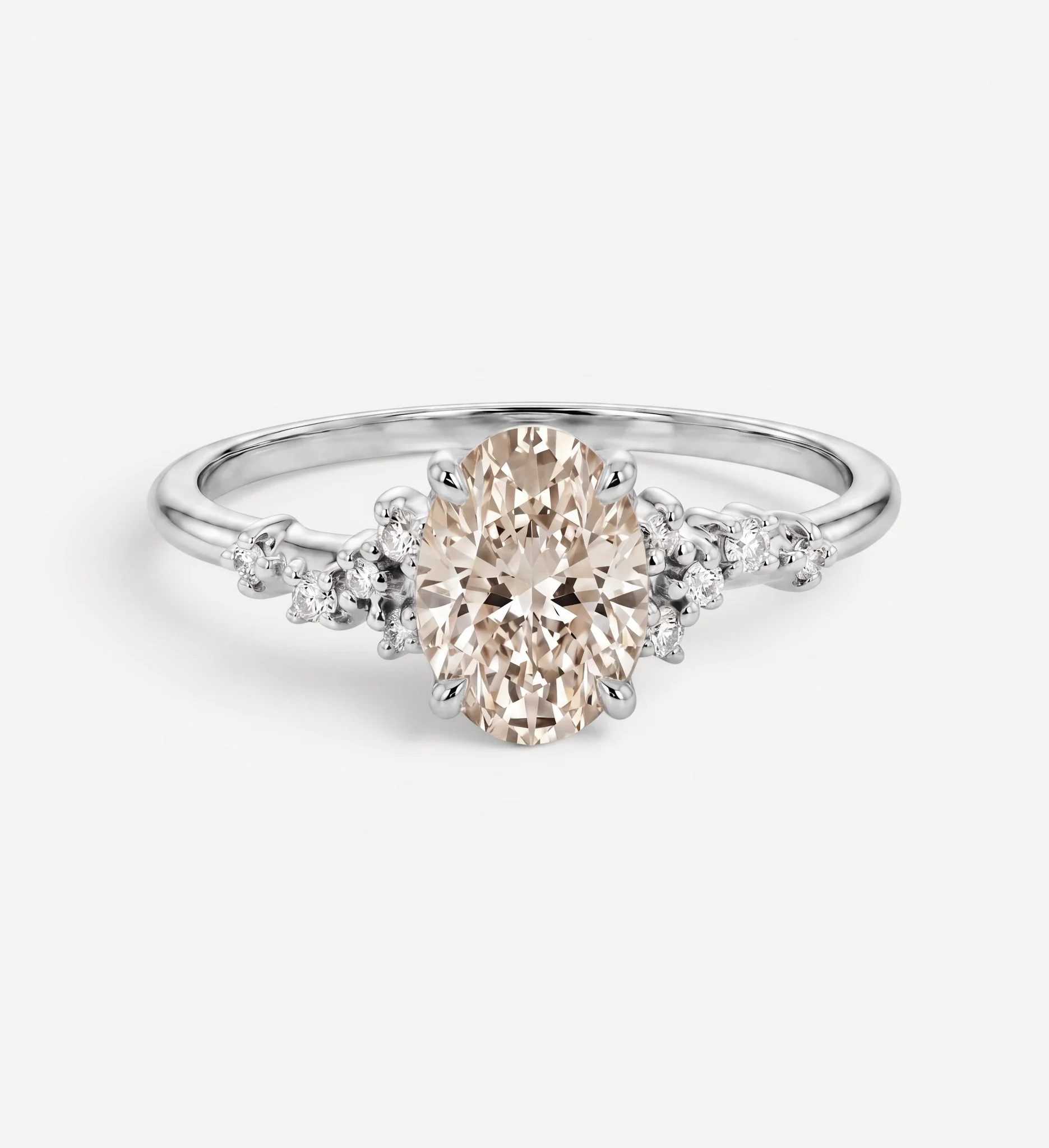 Sienna ring | oval champagne diamond - Image 6