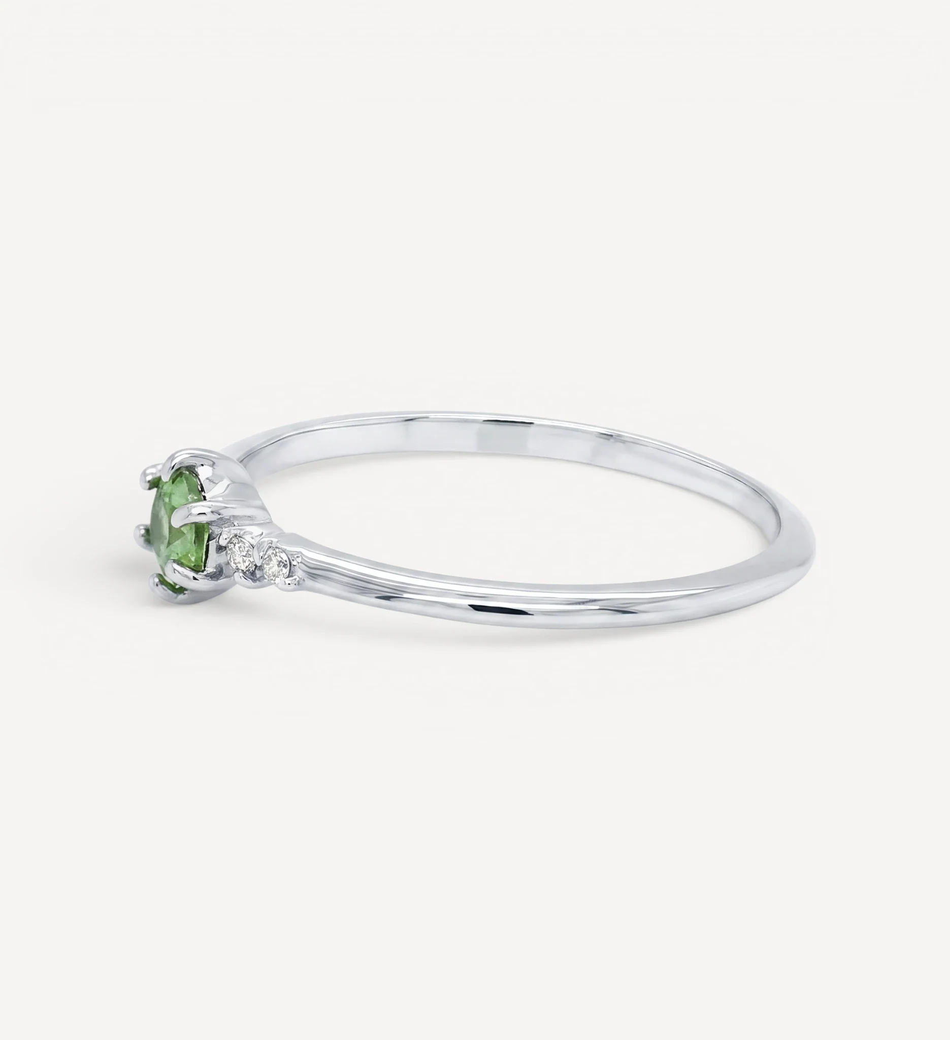 Thea | green sapphire & diamonds - Image 6
