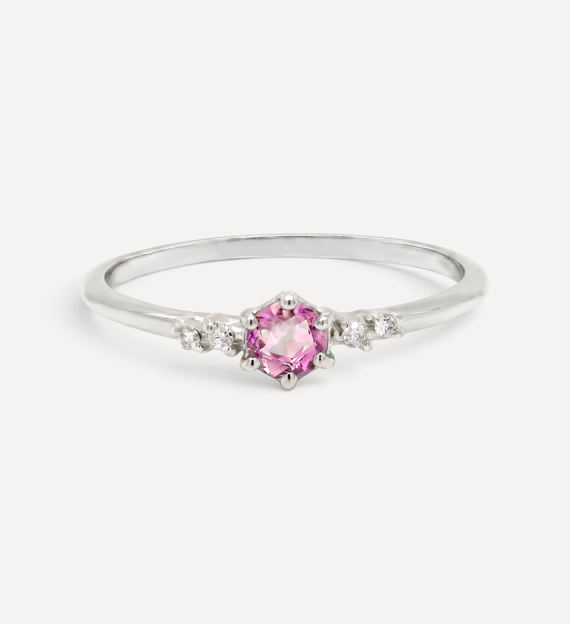 Thea | pink sapphire & diamonds - Image 3