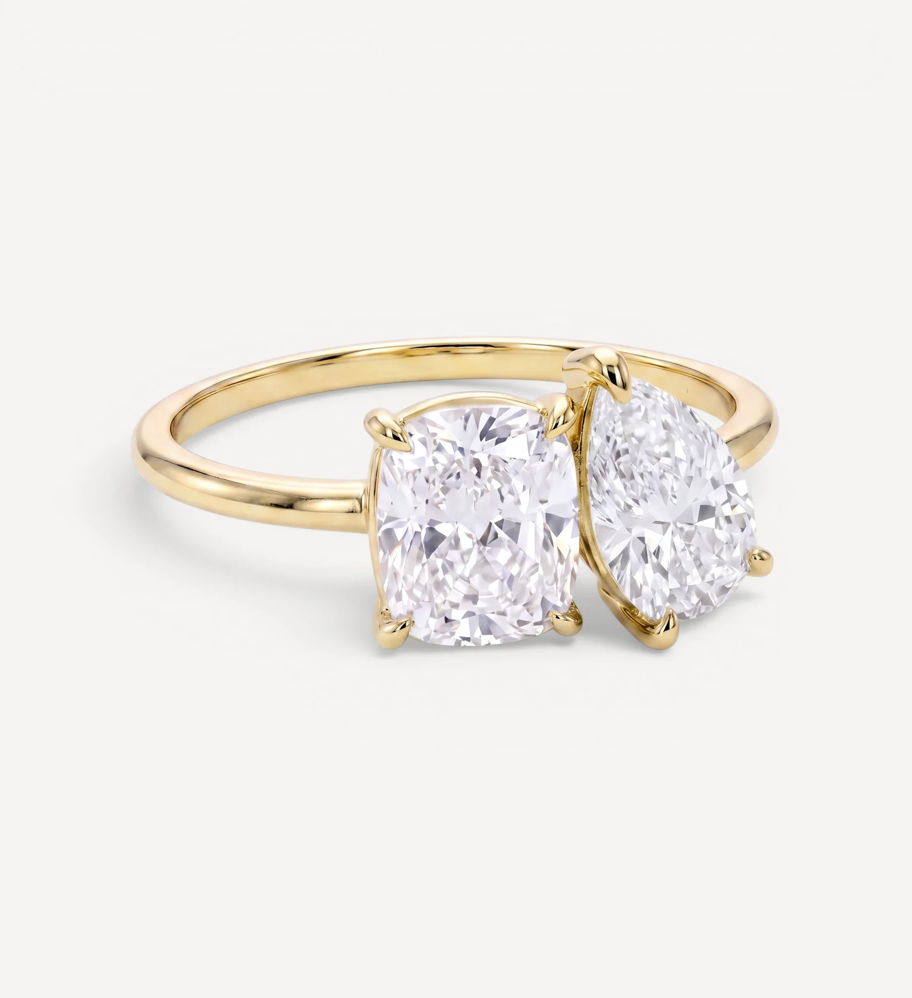 Toi et Moi | cushion & pear diamond - Image 5
