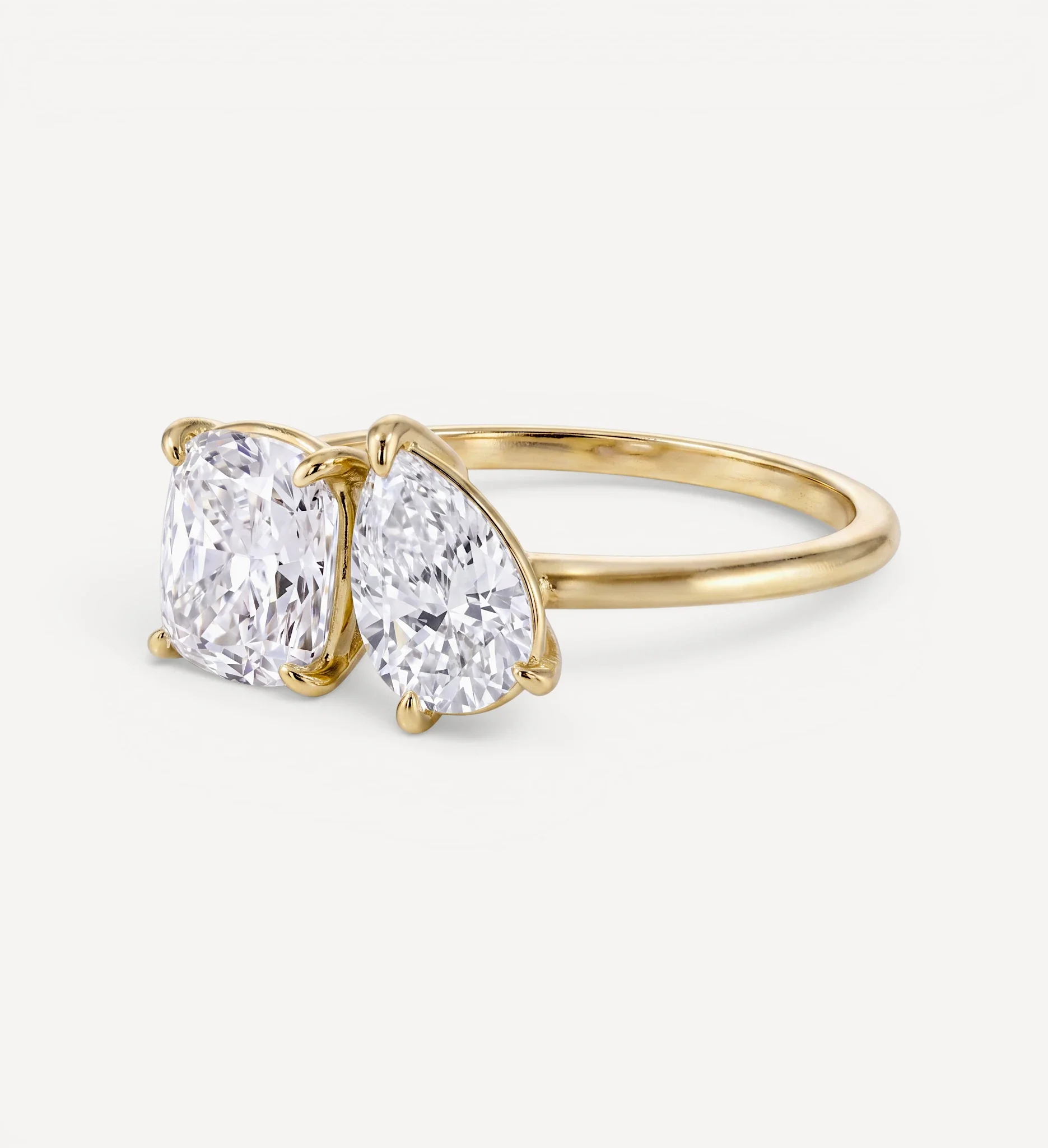 Toi et Moi | cushion & pear diamond - Image 6