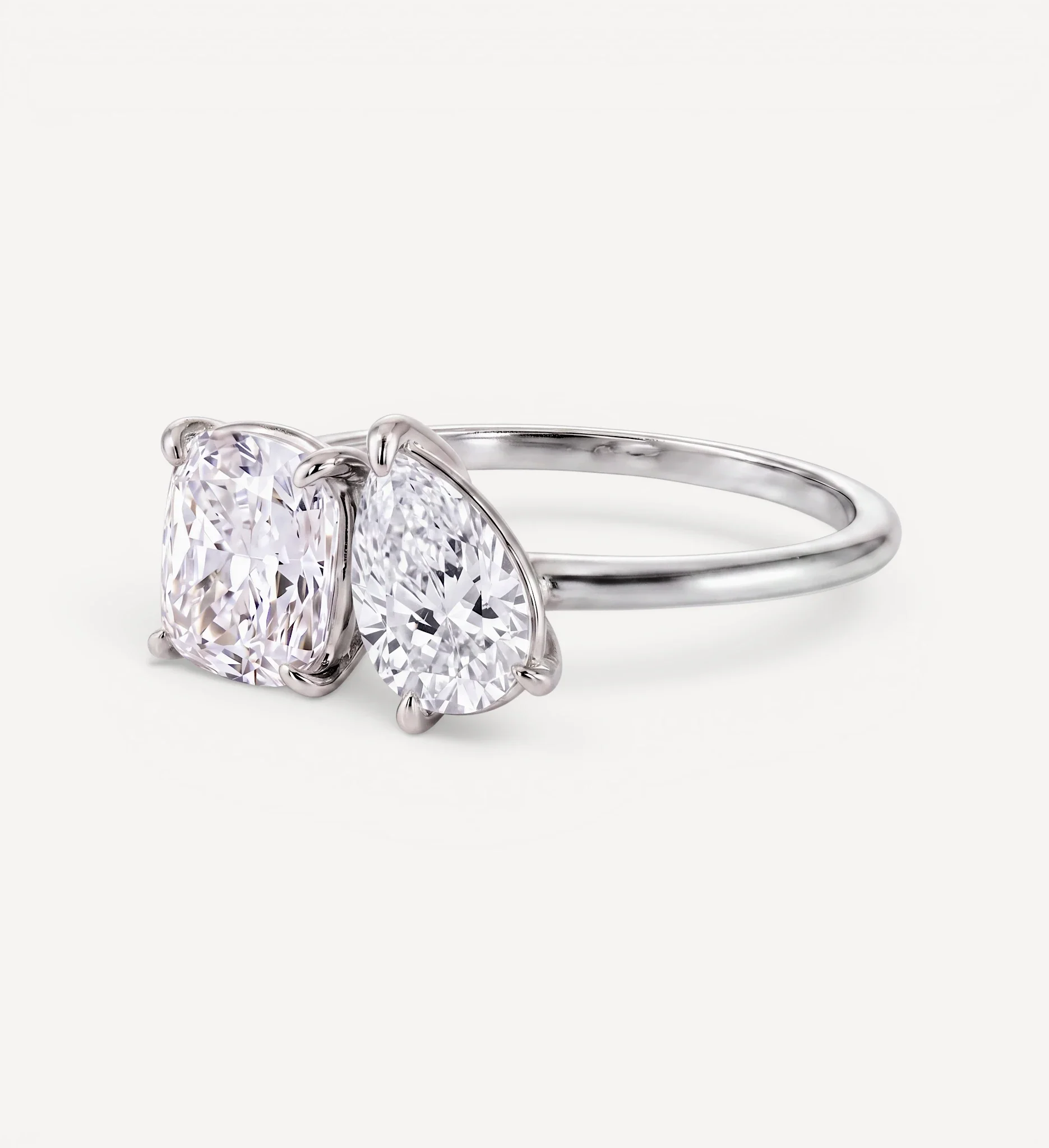 Toi et Moi | cushion & pear diamond - Image 8