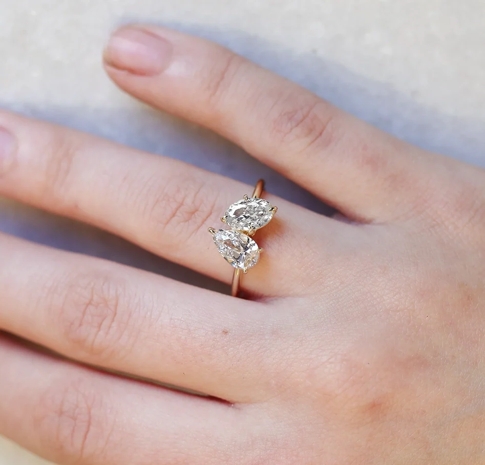 Toi et Moi | pear & oval diamond - Image 3
