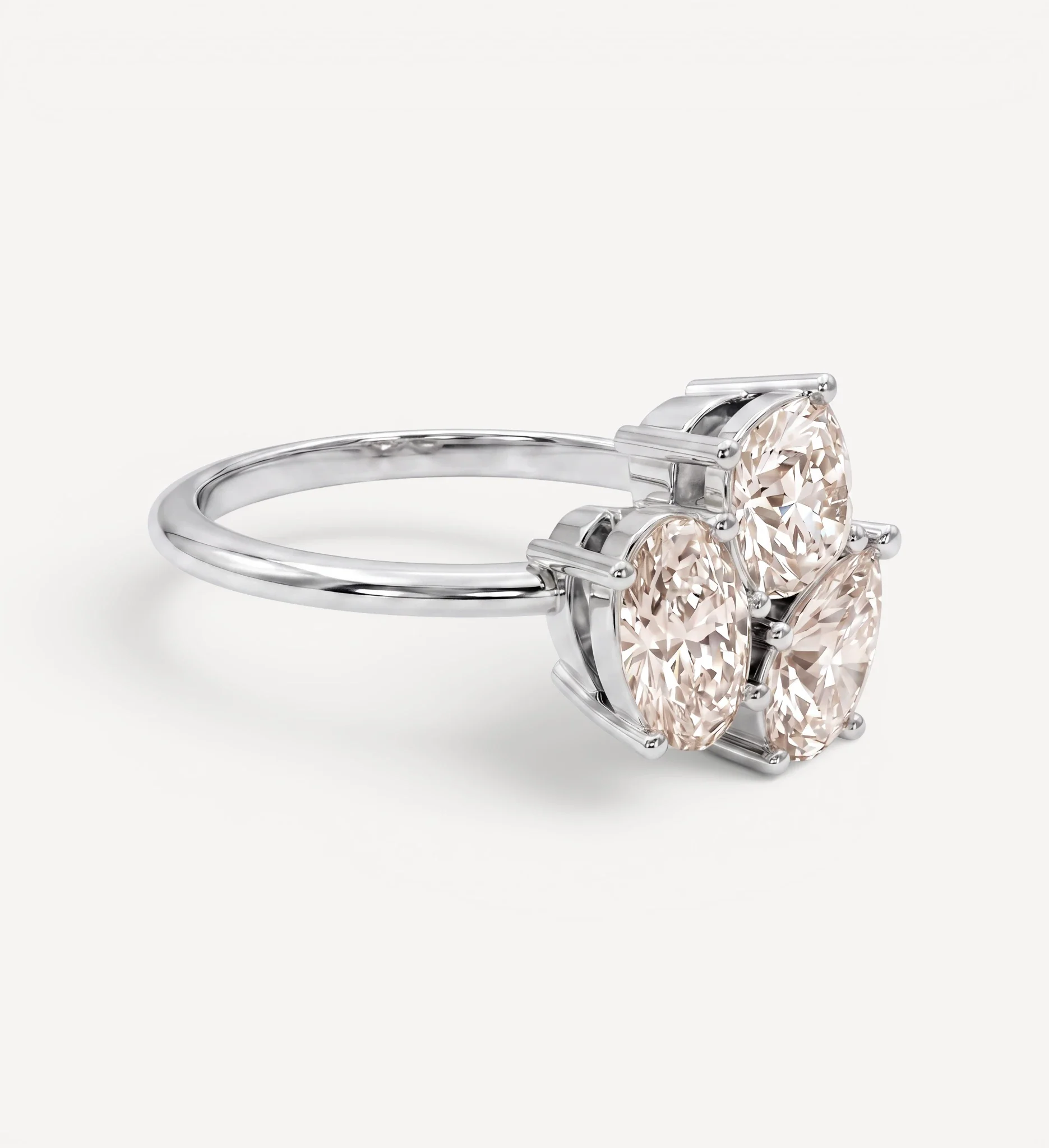 Triolet ring | champagne diamond - Image 6